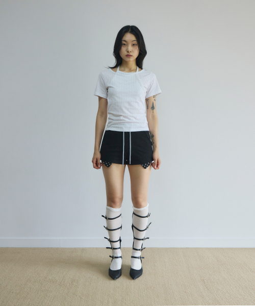 SLEEKGLOW（スリック グロウ）の「ロゴドットショートパンツ[ブラック]（その他パンツ・レディース・その他・SMALL/MEDIUM）」の8枚目の写真