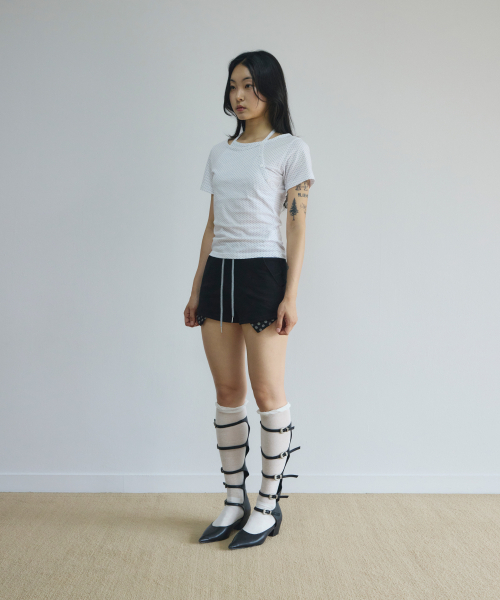 SLEEKGLOW（スリック グロウ）の「ロゴドットショートパンツ[ブラック]（その他パンツ・レディース・その他・SMALL/MEDIUM）」の9枚目の写真