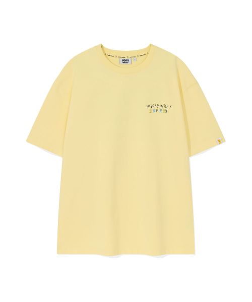 Wacky WiLLy（ワッキーウィリー）の「キキタイポグラフィ半袖Tシャツイエロー（Tシャツ/カットソー・レディース・その他・SMALL/MEDIUM/X-LARGE/LARGE）」の2枚目の写真