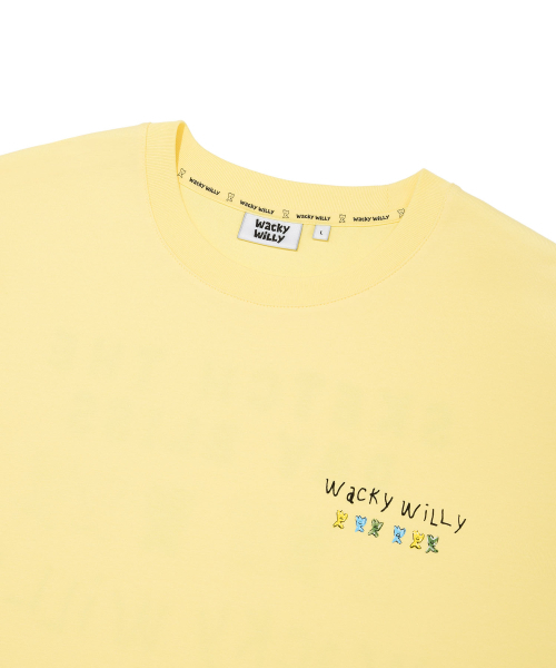 Wacky WiLLy（ワッキーウィリー）の「キキタイポグラフィ半袖Tシャツイエロー（Tシャツ/カットソー・レディース・その他・SMALL/MEDIUM/X-LARGE/LARGE）」の4枚目の写真