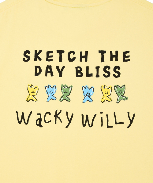 Wacky WiLLy（ワッキーウィリー）の「キキタイポグラフィ半袖Tシャツイエロー（Tシャツ/カットソー・レディース・その他・SMALL/MEDIUM/X-LARGE/LARGE）」の6枚目の写真