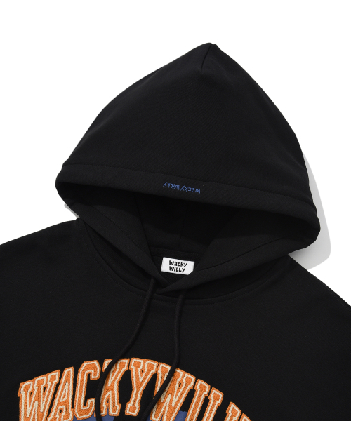 Wacky WiLLy(ワッキーウィリー)の「アーチタイポグラフィーフードブラック(パーカー・レディース・その他・SMALL/MEDIUM/LARGE/X-LARGE)」の5枚目の写真
