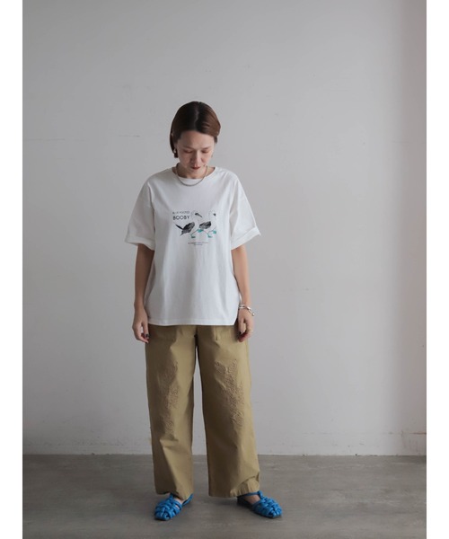 FIL DE FER（フィルデフェール）の「アオアシドリPT　半袖TEE（Tシャツ/カットソー・レディース・ホワイト/イエロー・FREE）」の9枚目の写真