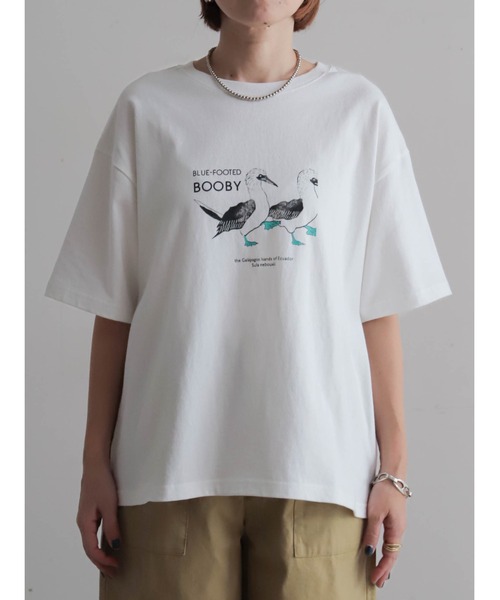 FIL DE FER（フィルデフェール）の「アオアシドリPT　半袖TEE（Tシャツ/カットソー・レディース・ホワイト/イエロー・FREE）」の20枚目の写真