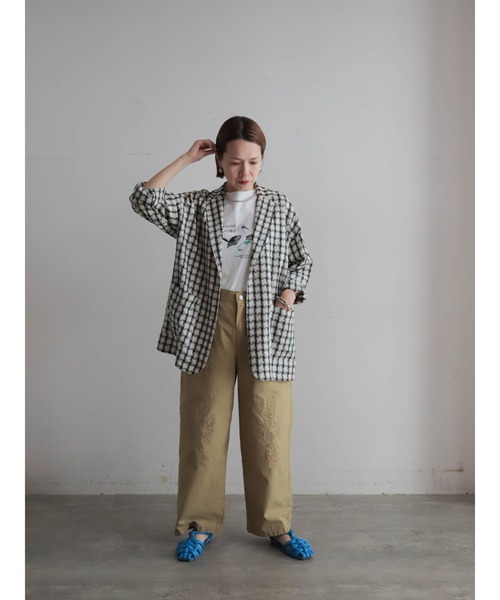 FIL DE FER（フィルデフェール）の「アオアシドリPT　半袖TEE（Tシャツ/カットソー・レディース・ホワイト/イエロー・FREE）」の18枚目の写真