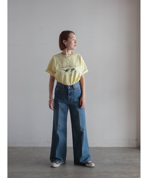 FIL DE FER（フィルデフェール）の「アオアシドリPT　半袖TEE（Tシャツ/カットソー・レディース・ホワイト/イエロー・FREE）」の15枚目の写真