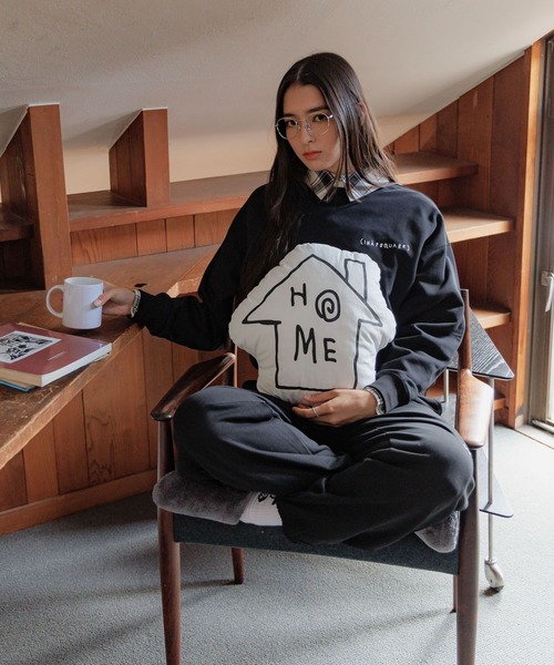 ALAND（エーランド）の「【UNISEX】 ALAND×INAPSQUARE／スウェットプルオーバー（ウラケ）（Tシャツ/カットソー・レディース・グレー/ブラック/ネイビー・LARGE/SMALL）」の6枚目の写真