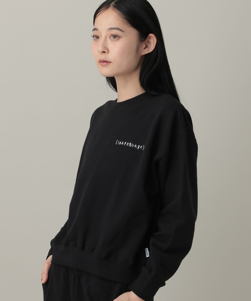 ALAND（エーランド）の「【UNISEX】 ALAND×INAPSQUARE／スウェットプルオーバー（ウラケ）（Tシャツ/カットソー・レディース・グレー/ブラック/ネイビー・LARGE/SMALL）」の21枚目の写真
