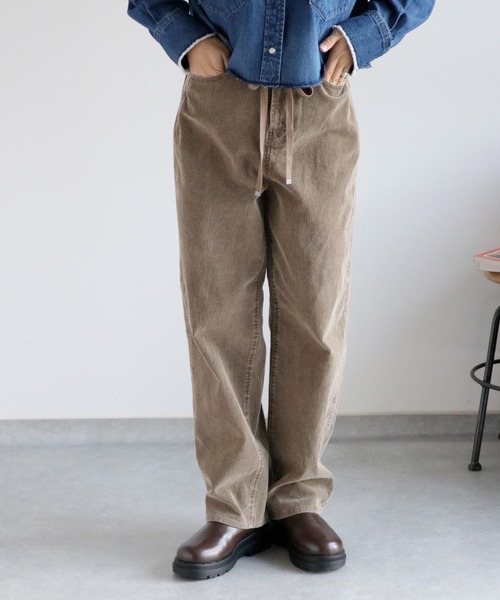 cepo（セポ）の「〈セットアップ対応〉11Ｗサルファーストレート コーデュロイパンツ（チノパンツ・レディース・グレー/チャコール/ベージュ・S/M/L）」の3枚目の写真