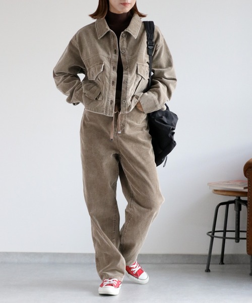 cepo（セポ）の「〈セットアップ対応〉11Ｗサルファーストレート コーデュロイパンツ（チノパンツ・レディース・グレー/チャコール/ベージュ・S/M/L）」の17枚目の写真