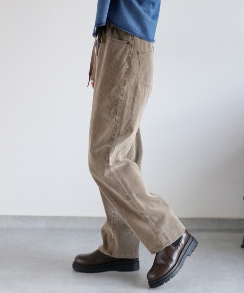 cepo（セポ）の「〈セットアップ対応〉11Ｗサルファーストレート コーデュロイパンツ（チノパンツ・レディース・グレー/チャコール/ベージュ・S/M/L）」の19枚目の写真