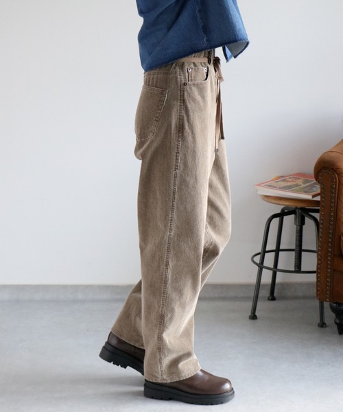 cepo（セポ）の「〈セットアップ対応〉11Ｗサルファーストレート コーデュロイパンツ（チノパンツ・レディース・グレー/チャコール/ベージュ・S/M/L）」の22枚目の写真