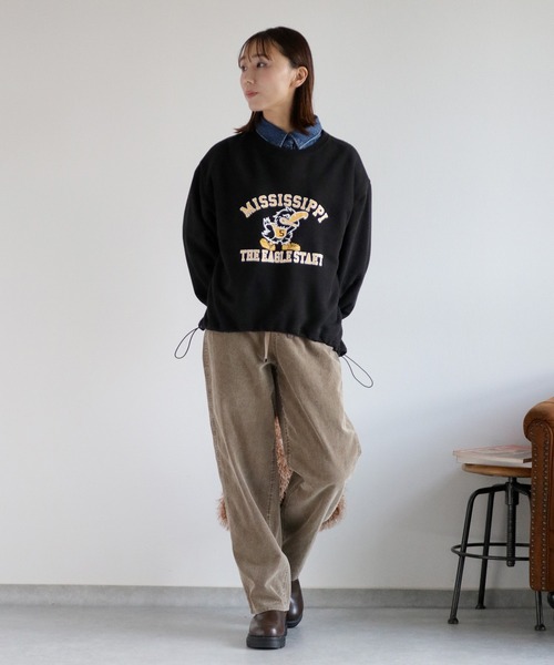 cepo（セポ）の「〈セットアップ対応〉11Ｗサルファーストレート コーデュロイパンツ（チノパンツ・レディース・グレー/チャコール/ベージュ・S/M/L）」の12枚目の写真