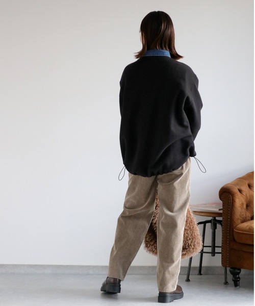 cepo（セポ）の「〈セットアップ対応〉11Ｗサルファーストレート コーデュロイパンツ（チノパンツ・レディース・グレー/チャコール/ベージュ・S/M/L）」の13枚目の写真