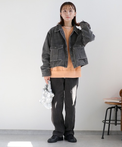 cepo(セポ)の「〈セットアップ対応〉11Wサルファーストレート コーデュロイパンツ(チノパンツ・レディース・グレー/チャコール/ベージュ・S/M/L)」の19枚目の写真
