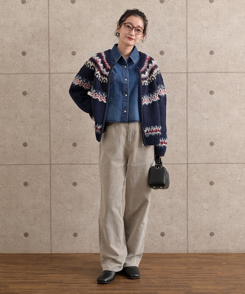 cepo（セポ）の「〈セットアップ対応〉11Ｗサルファーストレート コーデュロイパンツ（チノパンツ・レディース・グレー/チャコール/ベージュ・S/M/L）」の4枚目の写真