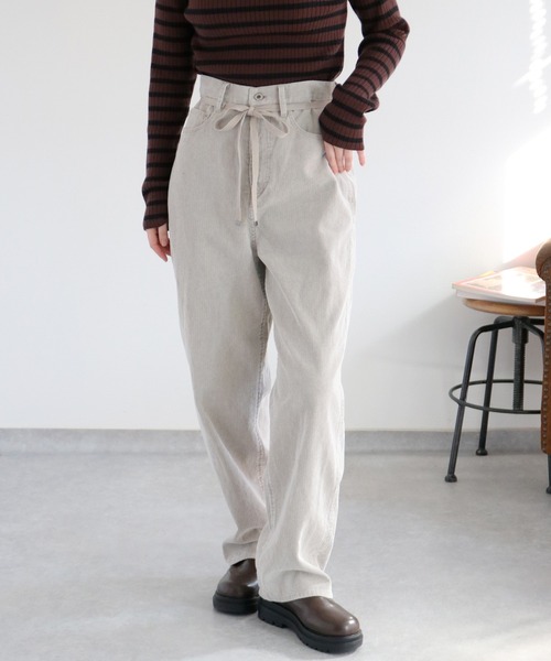 cepo（セポ）の「〈セットアップ対応〉11Ｗサルファーストレート コーデュロイパンツ（チノパンツ・レディース・グレー/チャコール/ベージュ・S/M/L）」の11枚目の写真