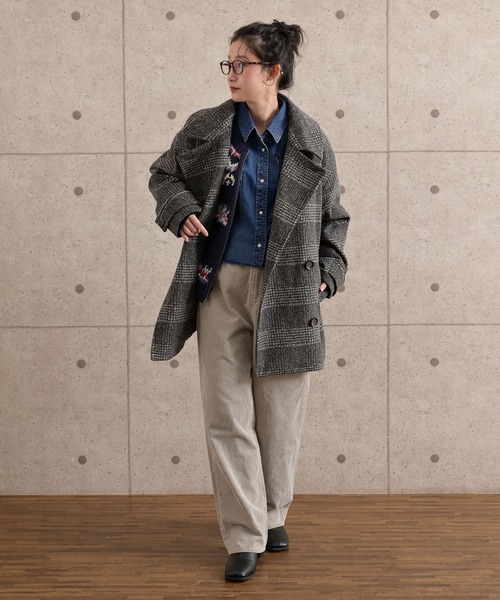 cepo（セポ）の「〈セットアップ対応〉11Ｗサルファーストレート コーデュロイパンツ（チノパンツ・レディース・グレー/チャコール/ベージュ・S/M/L）」の7枚目の写真