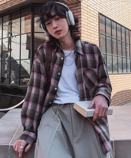 NOWLE(ノウル)の「【NOWLE】ソフトタッチ フランネル クラシカル チェックシャツ(シャツ/ブラウス・メンズ・ピンク/レッド・MEDIUM/LARGE)」の21枚目の写真