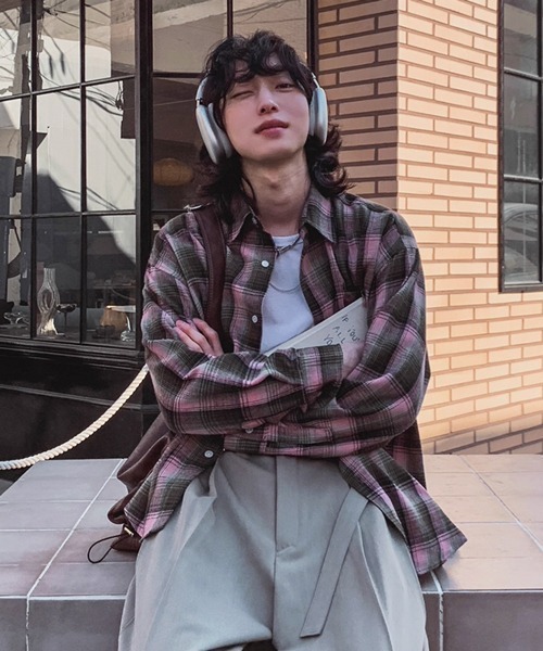 NOWLE(ノウル)の「【NOWLE】ソフトタッチ フランネル クラシカル チェックシャツ(シャツ/ブラウス・メンズ・ピンク/レッド・MEDIUM/LARGE)」の20枚目の写真