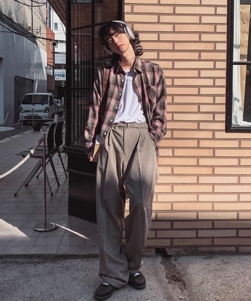 NOWLE(ノウル)の「【NOWLE】ソフトタッチ フランネル クラシカル チェックシャツ(シャツ/ブラウス・メンズ・ピンク/レッド・MEDIUM/LARGE)」の14枚目の写真