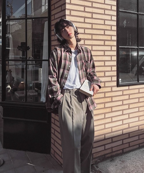 NOWLE(ノウル)の「【NOWLE】ソフトタッチ フランネル クラシカル チェックシャツ(シャツ/ブラウス・メンズ・ピンク/レッド・MEDIUM/LARGE)」の13枚目の写真