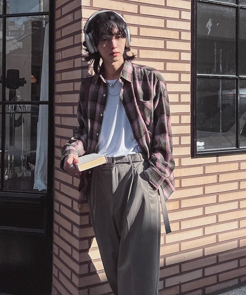 NOWLE(ノウル)の「【NOWLE】ソフトタッチ フランネル クラシカル チェックシャツ(シャツ/ブラウス・メンズ・ピンク/レッド・MEDIUM/LARGE)」の12枚目の写真