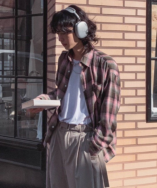 NOWLE(ノウル)の「【NOWLE】ソフトタッチ フランネル クラシカル チェックシャツ(シャツ/ブラウス・メンズ・ピンク/レッド・MEDIUM/LARGE)」の9枚目の写真