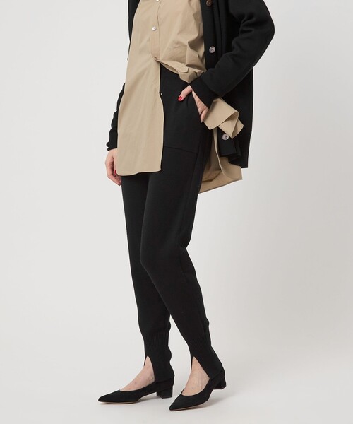 conte＞スリット ニットパンツ（その他パンツ）｜conte（コンテ）の