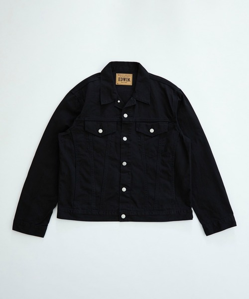 EDWIN(エドウィン)の「EDWIN エドウィン デニムジャケット ジージャン(デニムジャケット・メンズ・ブラック/ブルー/インディゴブルー/ライトインディゴブルー/ホワイト・SMALL/MEDIUM/LARGE/X-LARGE)」の3枚目の写真