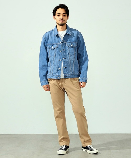 EDWIN(エドウィン)の「EDWIN エドウィン デニムジャケット ジージャン(デニムジャケット・メンズ・ブラック/ブルー/インディゴブルー/ライトインディゴブルー/ホワイト・SMALL/MEDIUM/LARGE/X-LARGE)」の6枚目の写真