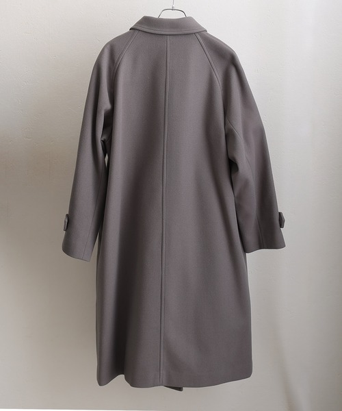 ElegChic(エレグシック)の「フェイクウールコート(ステンカラーコート・レディース・ブラック/グレー・M/L)」の12枚目の写真