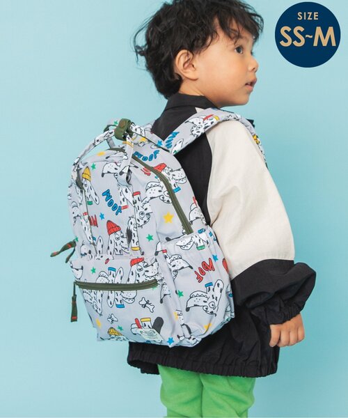 BREEZE（ブリーズ）の「【26SS新作】DAISUKI リュック（SS-Mサイズ）（バックパック/リュック・キッズ・エメラルド/サックスブルー/グレー/オフホワイト/ネイビー/ストライプ/レインボー・XS/S/SMALL/MEDIUM）」の3枚目の写真