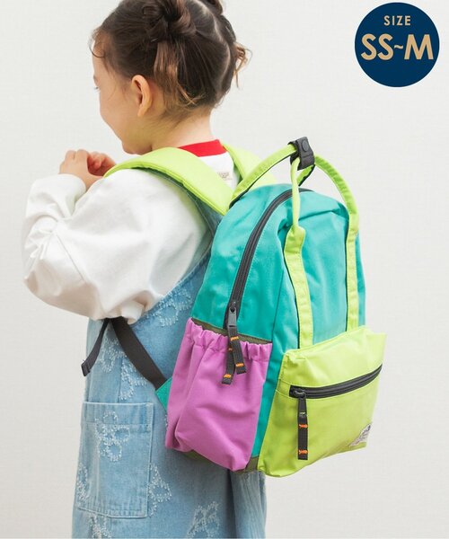 BREEZE（ブリーズ）の「【26SS新作】DAISUKI リュック（SS-Mサイズ）（バックパック/リュック・キッズ・エメラルド/サックスブルー/グレー/オフホワイト/ネイビー/ストライプ/レインボー・XS/S/SMALL/MEDIUM）」の6枚目の写真