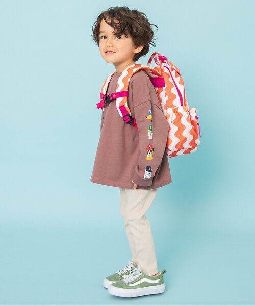 BREEZE（ブリーズ）の「【26SS新作】DAISUKI リュック（SS-Mサイズ）（バックパック/リュック・キッズ・エメラルド/サックスブルー/グレー/オフホワイト/ネイビー/ストライプ/レインボー・XS/S/SMALL/MEDIUM）」の12枚目の写真