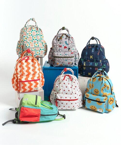 BREEZE（ブリーズ）の「【26SS新作】DAISUKI リュック（SS-Mサイズ）（バックパック/リュック・キッズ・エメラルド/サックスブルー/グレー/オフホワイト/ネイビー/ストライプ/レインボー・XS/S/SMALL/MEDIUM）」の15枚目の写真