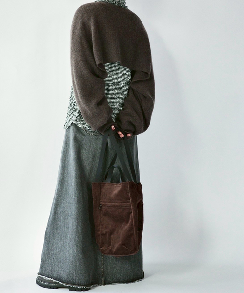 JOURNAL STANDARD LUXE(ジャーナルスタンダード ラックス)の「モヘヤMIXカタアゼ フリープル(その他トップス・レディース・ブラウン/レッド・FREE)」の4枚目の写真