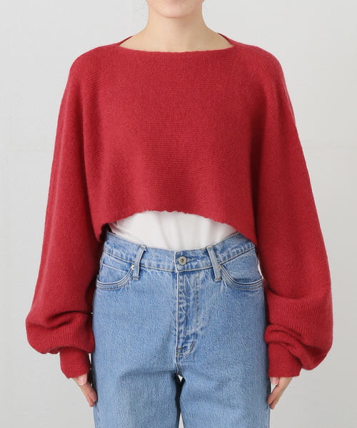 JOURNAL STANDARD LUXE(ジャーナルスタンダード ラックス)の「モヘヤMIXカタアゼ フリープル(その他トップス・レディース・ブラウン/レッド・FREE)」の20枚目の写真