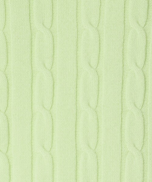 LOEFF(ロエフ)の「<LOEFF>カシミヤ ケーブル ニット(ニット/セーター・レディース・ライム/ライトグレー/パープル・FREE)」の5枚目の写真