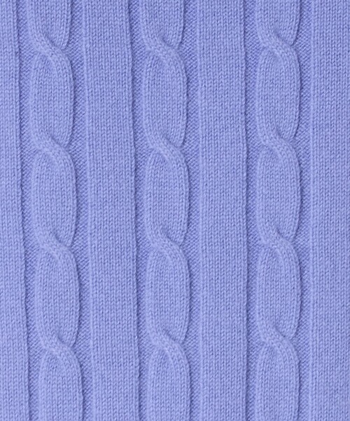 LOEFF(ロエフ)の「<LOEFF>カシミヤ ケーブル ニット(ニット/セーター・レディース・ライム/ライトグレー/パープル・FREE)」の11枚目の写真