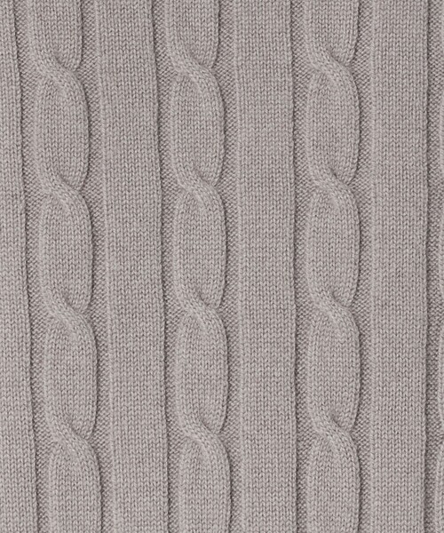 LOEFF(ロエフ)の「<LOEFF>カシミヤ ケーブル ニット(ニット/セーター・レディース・ライム/ライトグレー/パープル・FREE)」の14枚目の写真