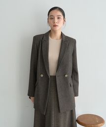 【尾崎紗代子×YECCA VECCA】ツイードテーラードジャケット
