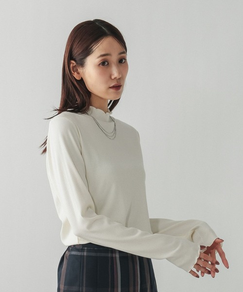 セール】Fffit エフィット/メローリブハイネック長袖/612375（Tシャツ