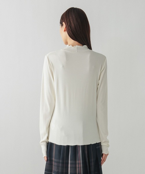 GLOBAL WORK(グローバルワーク)の「Fffit エフィット/メローリブハイネック長袖/612375(Tシャツ/カットソー・レディース・ホワイト/ブラウン系その他6/ブラック・SMALL/LARGE/MEDIUM/X-LARGE)」の4枚目の写真