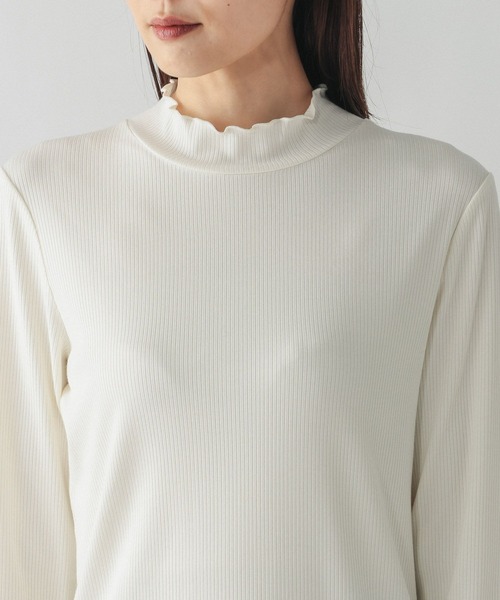 GLOBAL WORK(グローバルワーク)の「Fffit エフィット/メローリブハイネック長袖/612375(Tシャツ/カットソー・レディース・ホワイト/ブラウン系その他6/ブラック・SMALL/LARGE/MEDIUM/X-LARGE)」の5枚目の写真