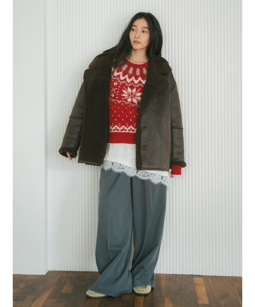 Ungrid（アングリッド）の「タックデザインラフパンツ（その他パンツ・レディース・ベージュ/チャコールグレー・SMALL/MEDIUM）」の15枚目の写真