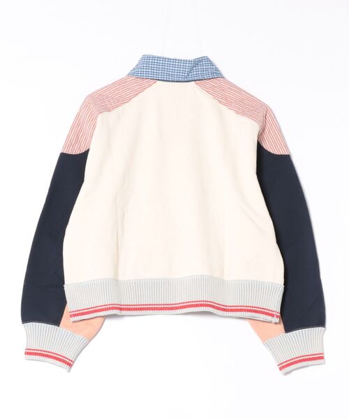 ﾏﾙﾁｶﾗｰﾌﾞﾛｯｷﾝｸﾞ裏毛ﾊｰﾌｼﾞｯﾌﾟﾄｯﾌﾟ（Tシャツ/カットソー）｜Vivienne