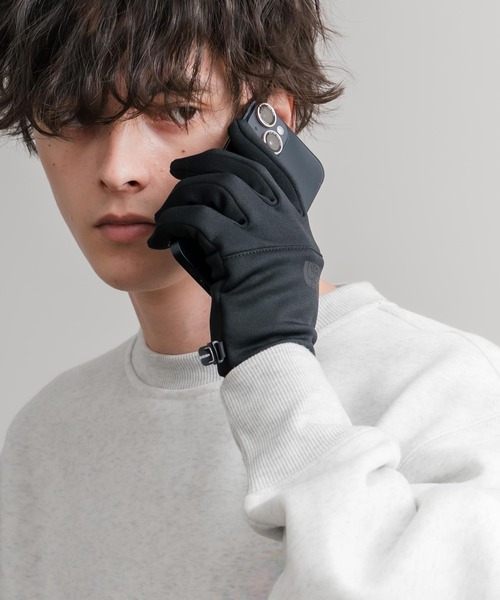 THE NORTH FACE（ザノースフェイス）の「THE NORTH FACE ザ・ノースフェイス ETIP RCYCLD GLV/スマホ タッチパネル対応 グローブ 五本指 手袋（手袋・メンズ・ブラック×ホワイト/ブラック/グレー・M/L）」の7枚目の写真