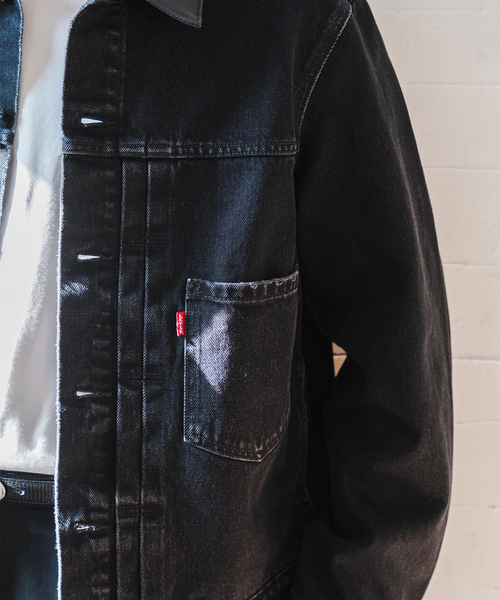 Levi's(リーバイス)の「Levi’s(リーバイス) 別注 2nd Type トラッカー ジャケット(デニムジャケット・メンズ・ブラック・X-SMALL/XX-LARGE/X-LARGE/LARGE/MEDIUM/SMALL)」の16枚目の写真