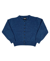 BORN SLIPPY（ボーンスリッピー）の「Soft Round Neck Wool Knit Cardigan (Deep Blue)（カーディガン/ボレロ）」